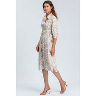 MARGHERITA QC67 - Abito a Camicia Stampato