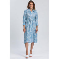 MARGHERITA QD31 - Abito a Camicia Stampato