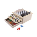 Mandelli - Scacchiera in Legno Multigioco da Tavolo 10 in 1 in Legno