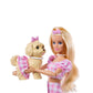 Mattel - Barbie Cuccioli A Passeggio Pois Rosa JFP36