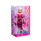 Mattel - Barbie Fashionista Deluxe Metallic Bionda Con Vestito Rosa JFP40