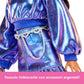 Mattel - Barbie Fashionista Deluxe Metallic Mora Con Vestito Azzurro JFP42