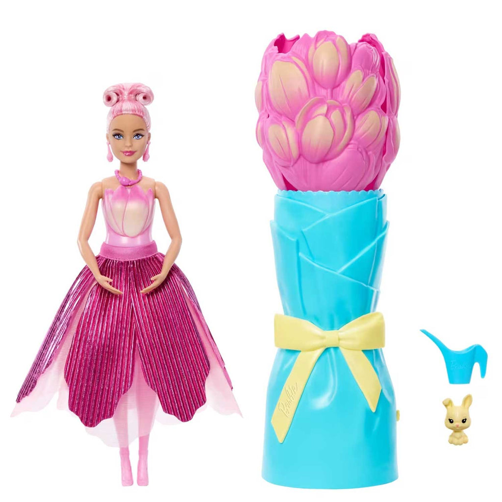 Mattel - Barbie Flower Reveal Tulipano Rosa JMF57