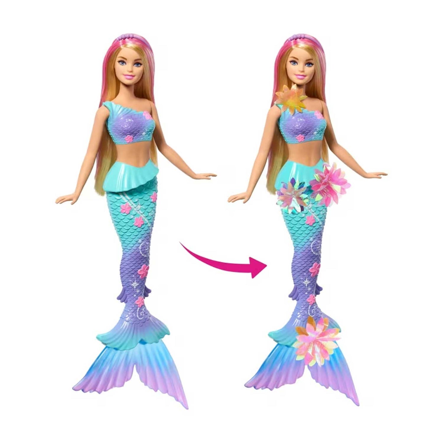 Mattel - Barbie Sirena Magici Fiori JDM72