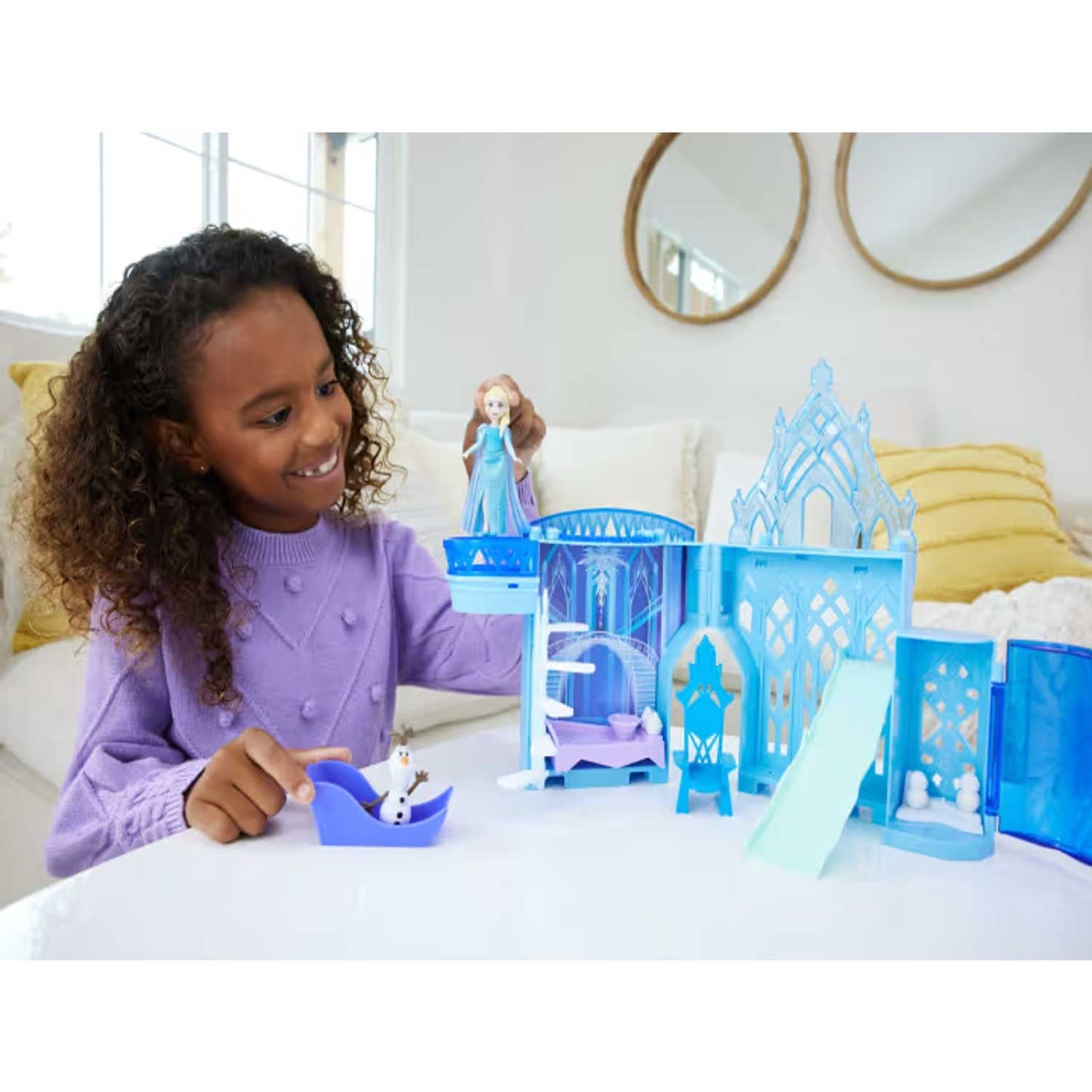 Mattel - Disney Frozen Set Componibili Il Palazzo Di Ghiaccio Di Elsa JDP63