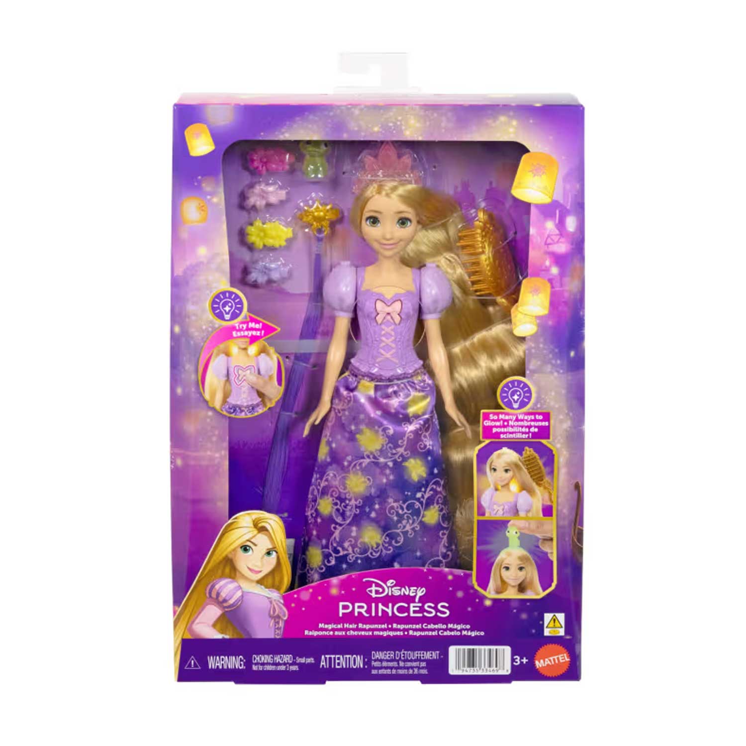 Mattel - Disney Princess Rapunzel Capelli Magici JHL46
