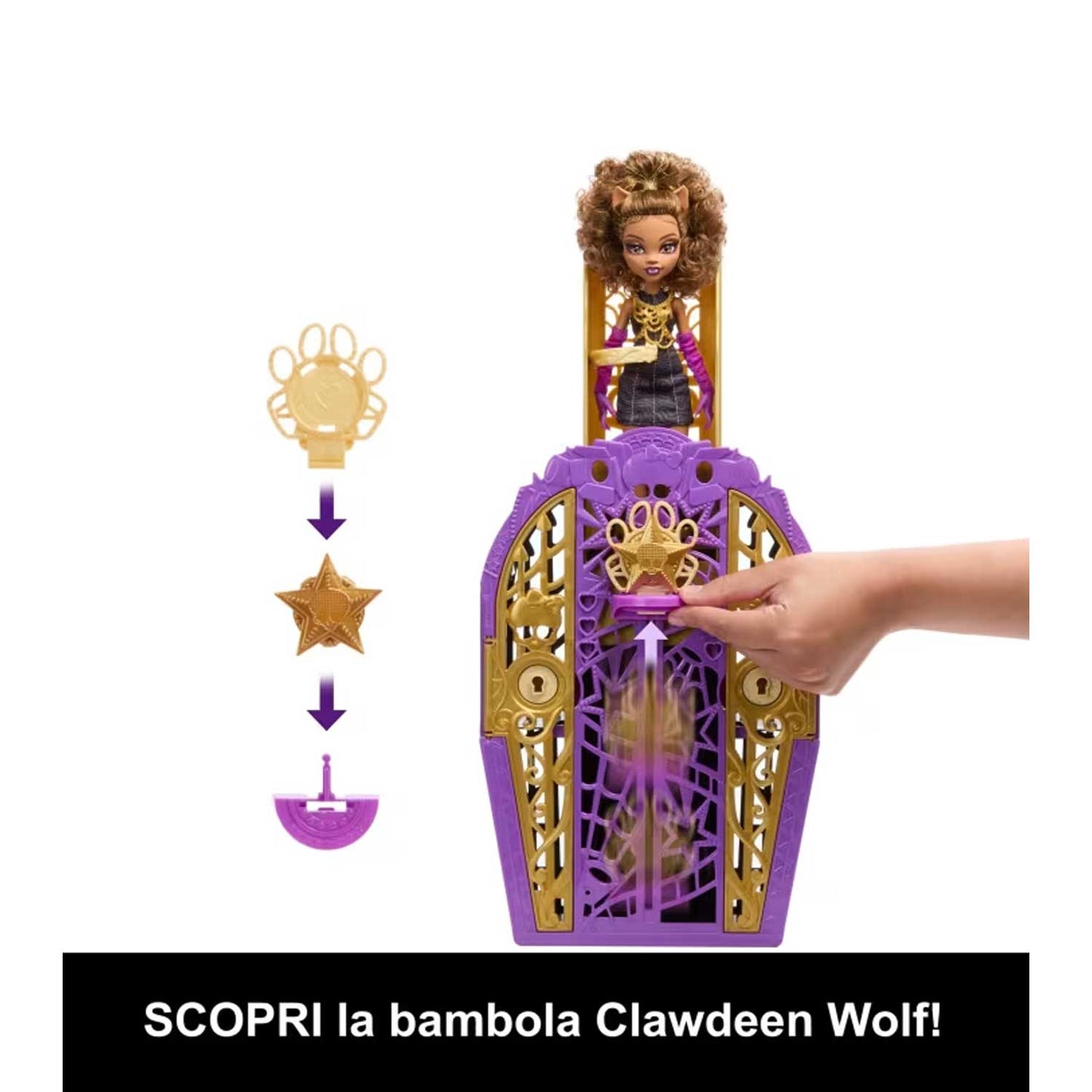 Mattel - Monster High Segreti Da Brivido Serie 6 Clawdeen JBG80