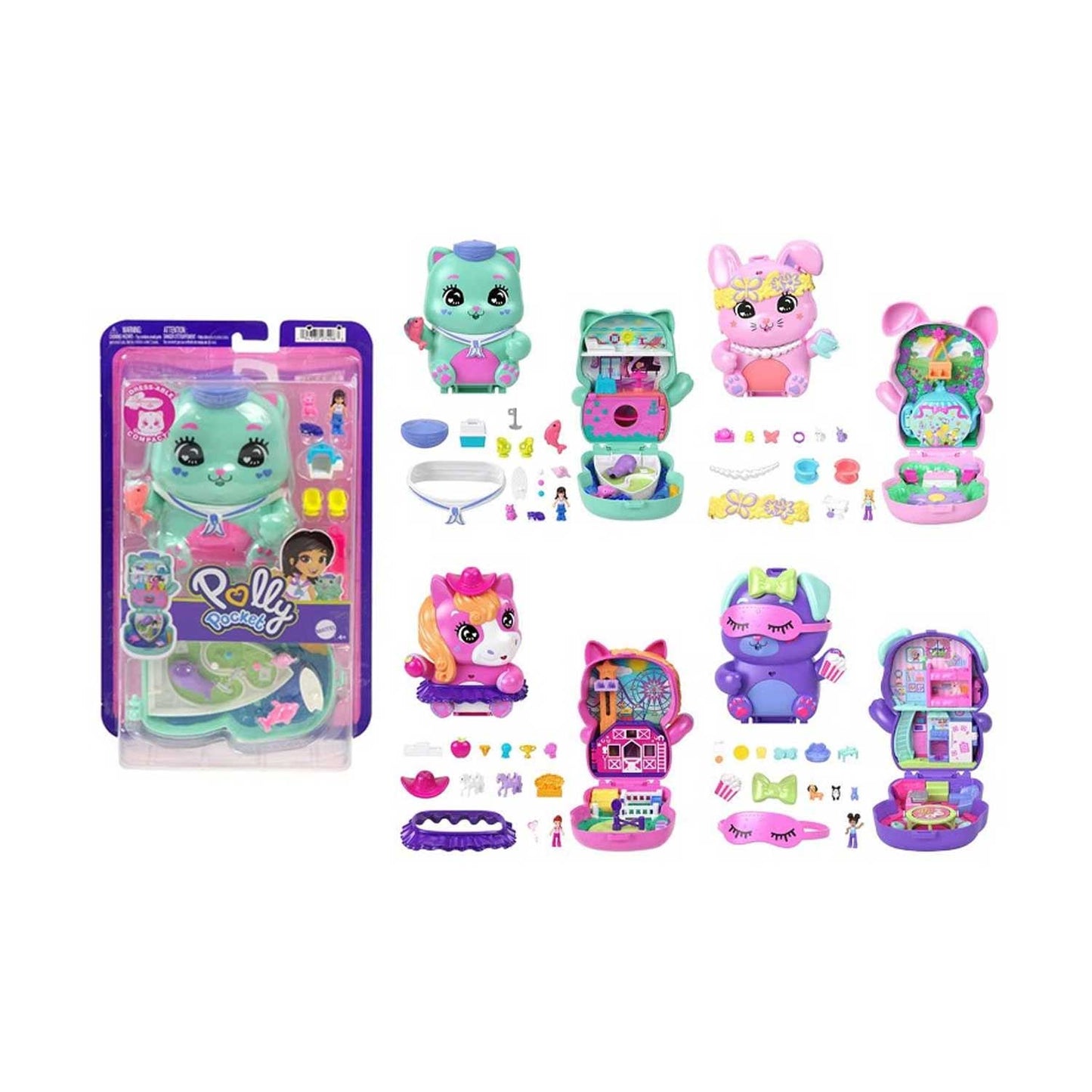 Mattel - Polly Pocket Playset Tascabili JGK23