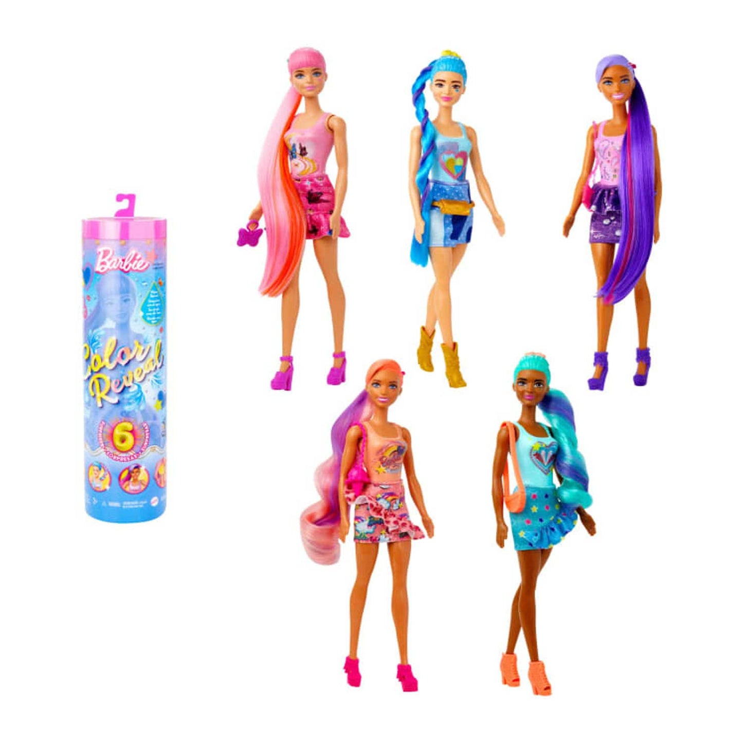 Mattel - Barbie Colour Reveal Serie Pigiami HJX55