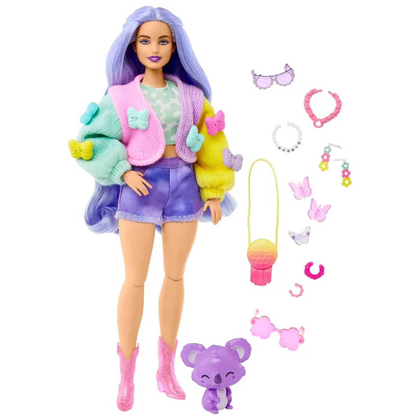 Mattel - Barbie Extra Look Farfalle HKP95