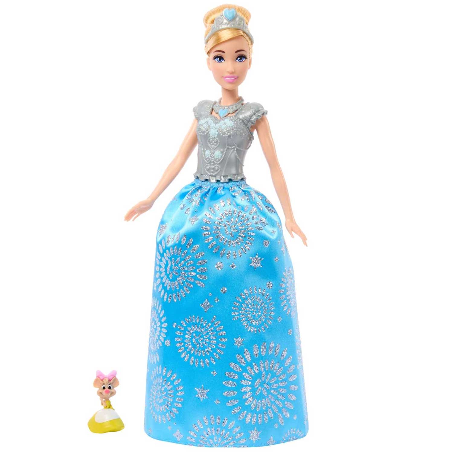 Hasbro Disney Frozen Royal Reveal Bambola di Elsa con Abito Che Cambia 2 in  1