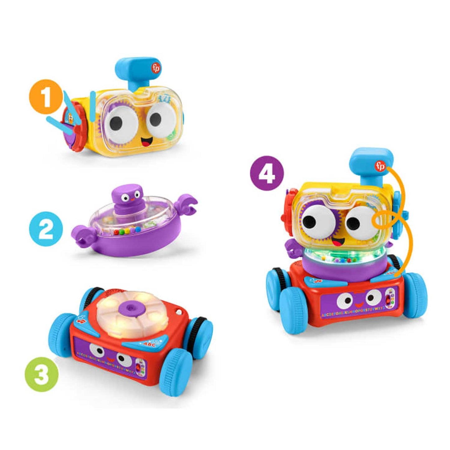 Fisher Price  - Tino Robottino 4 In 1 HDJ16