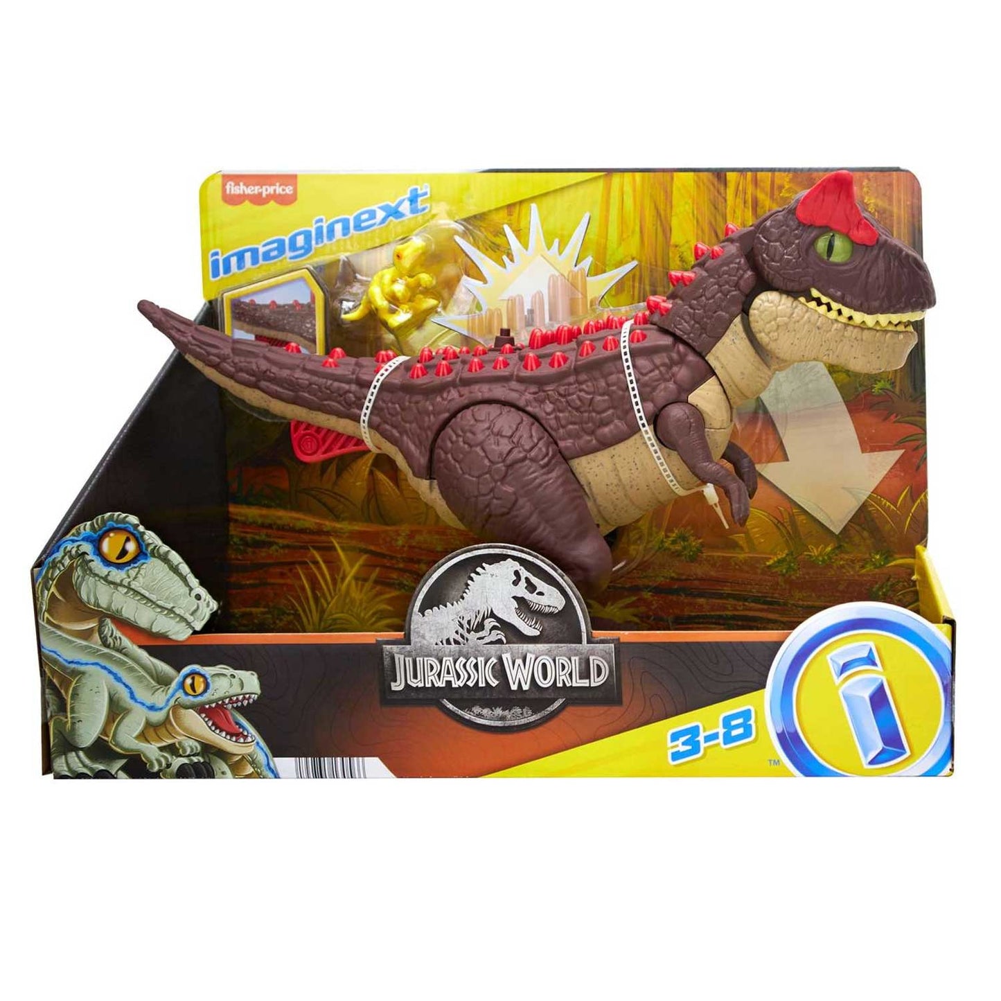 Fisher Price - Jurassic World Carnotauro Aculei Pungenti Imaginext HML42