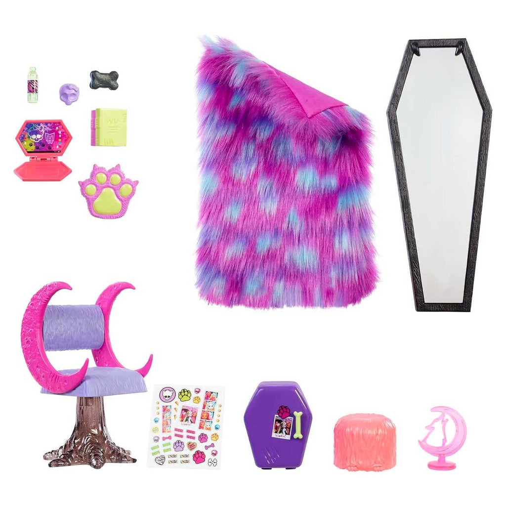 Mattel - Monster High Camera Da Letto Di Clawdeen Wolf HHK64