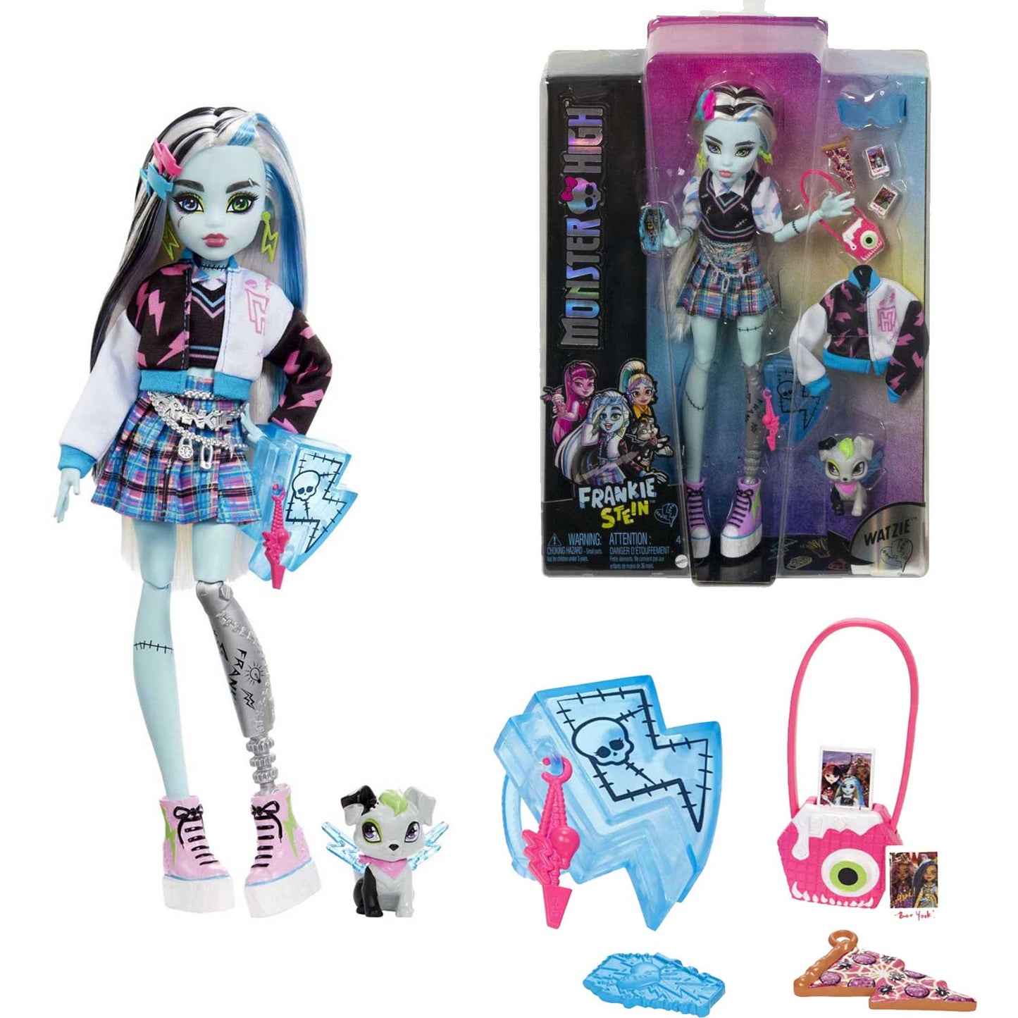 Mattel - Core Doll Bambola Monster High Con Abiti, Cuccioli E Accessori HPD53