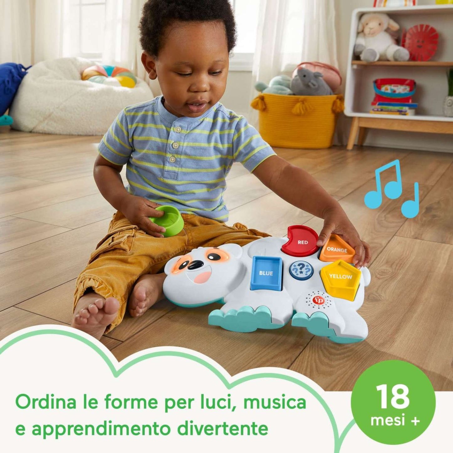 Fisher Price - Parlamici Fabietto Orsetto Forme E Colori HRB80