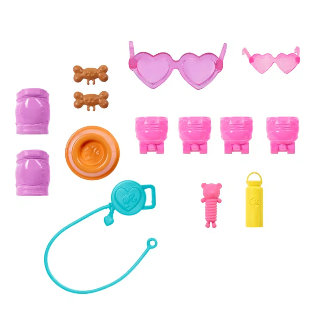 Mattel - Barbie & Cucciolo Sui Pattini Blonde JMJ44