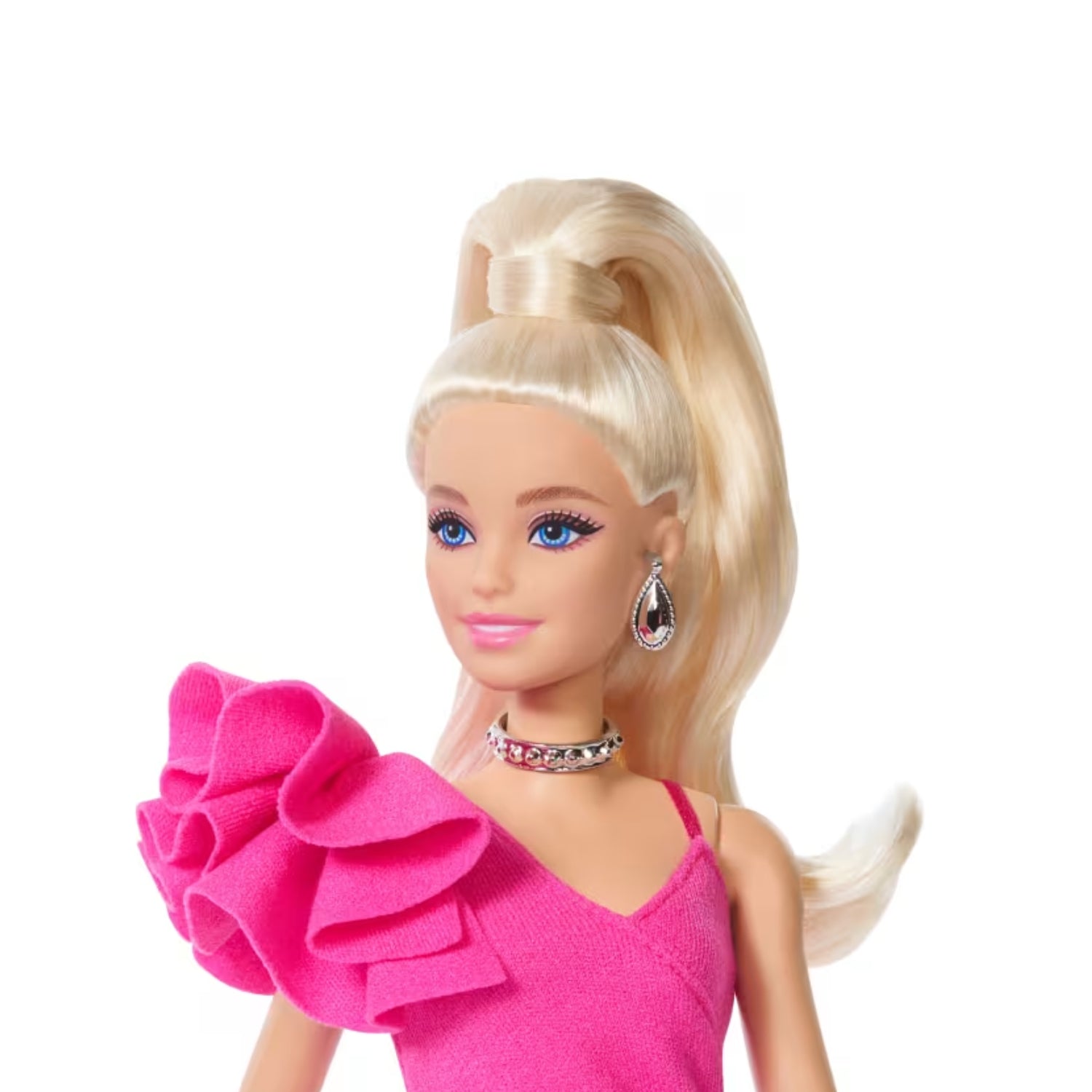 Mattel - Barbie Fashionista Deluxe Style Bionda Vestito Fucsia JJN73
