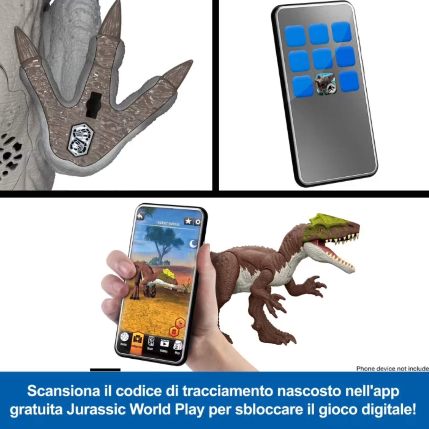 Mattel - Jurassic World Carnotauro Carica E Attacca JKG85