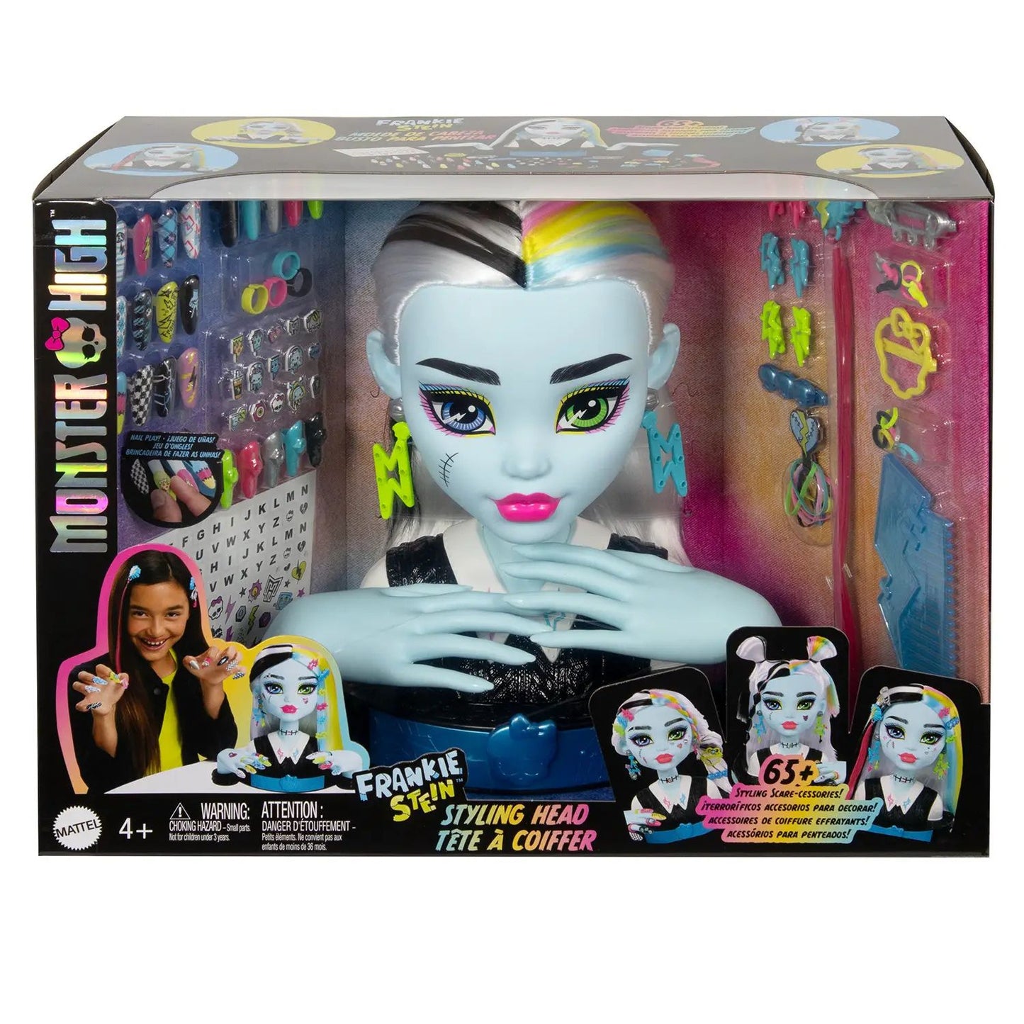 Mattel - Monster High Frankie Stein Styling Head con Accessori HRP71