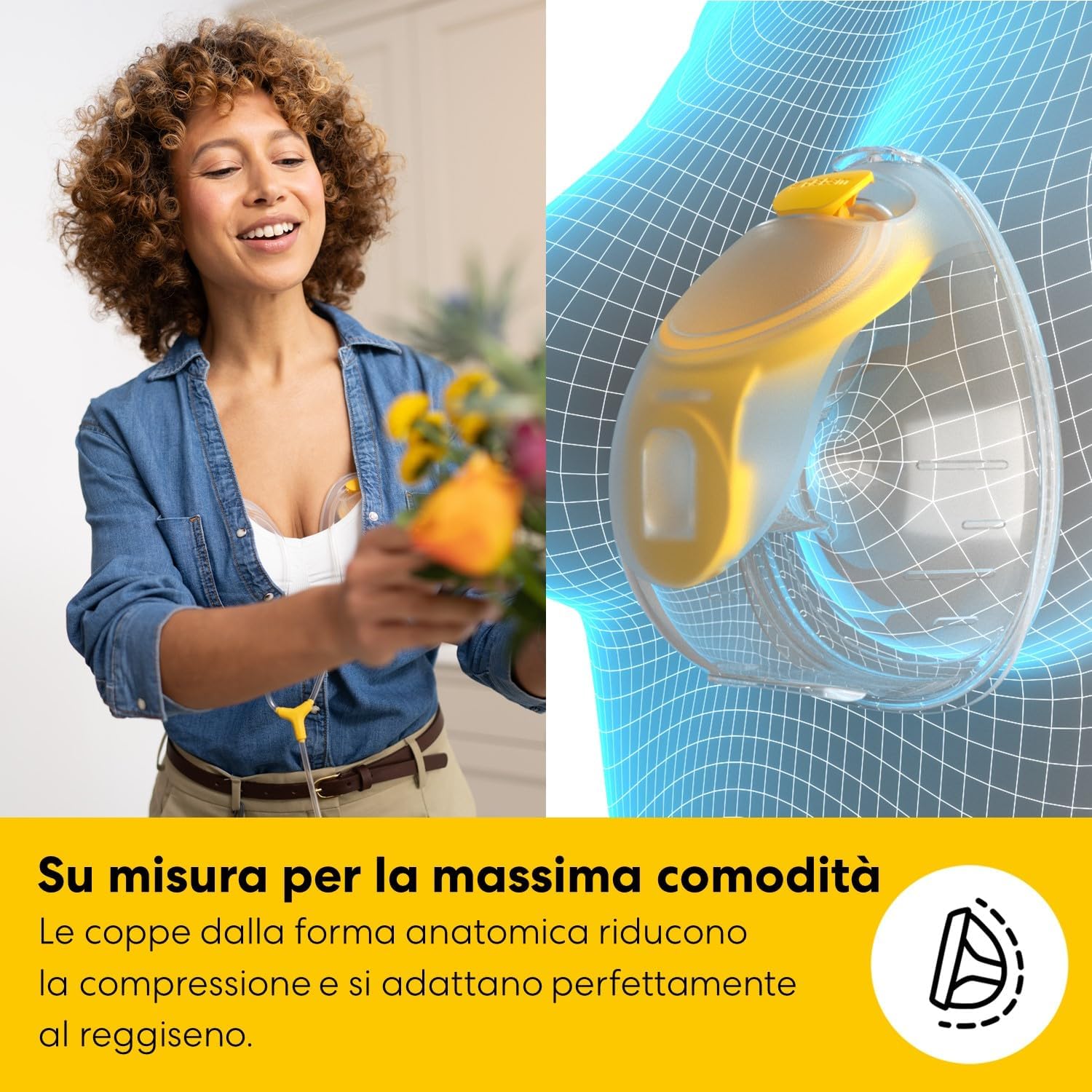 Medela - Tiralatte Fs Mini Hands Free Doppio