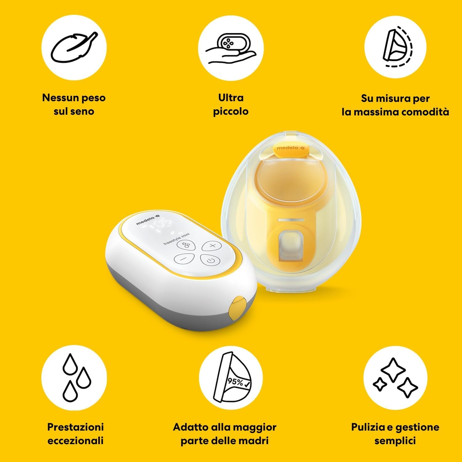 Medela - Freestyle Mini Hands Free Singolo