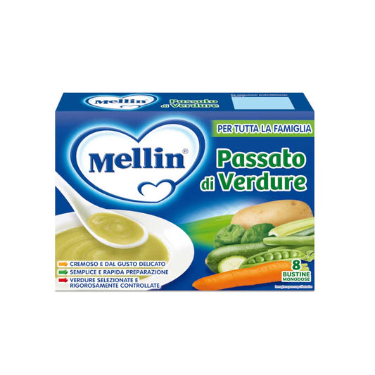 Mellin - Brodo Passato Di Verdura: 8x13 gr