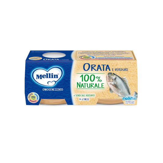 Mellin - Omogeneizzato Orata: Confezione 2x80 gr