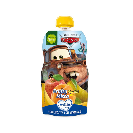 Mellin - Pouch Disney Cars Frutta Mista: Confezione 110 gr
