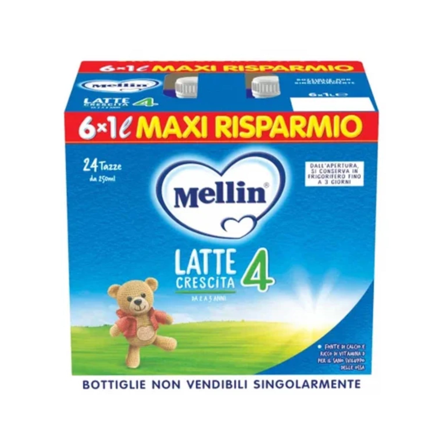 Mellin - Latte Liquido 4: Confezione 6X1000 ML