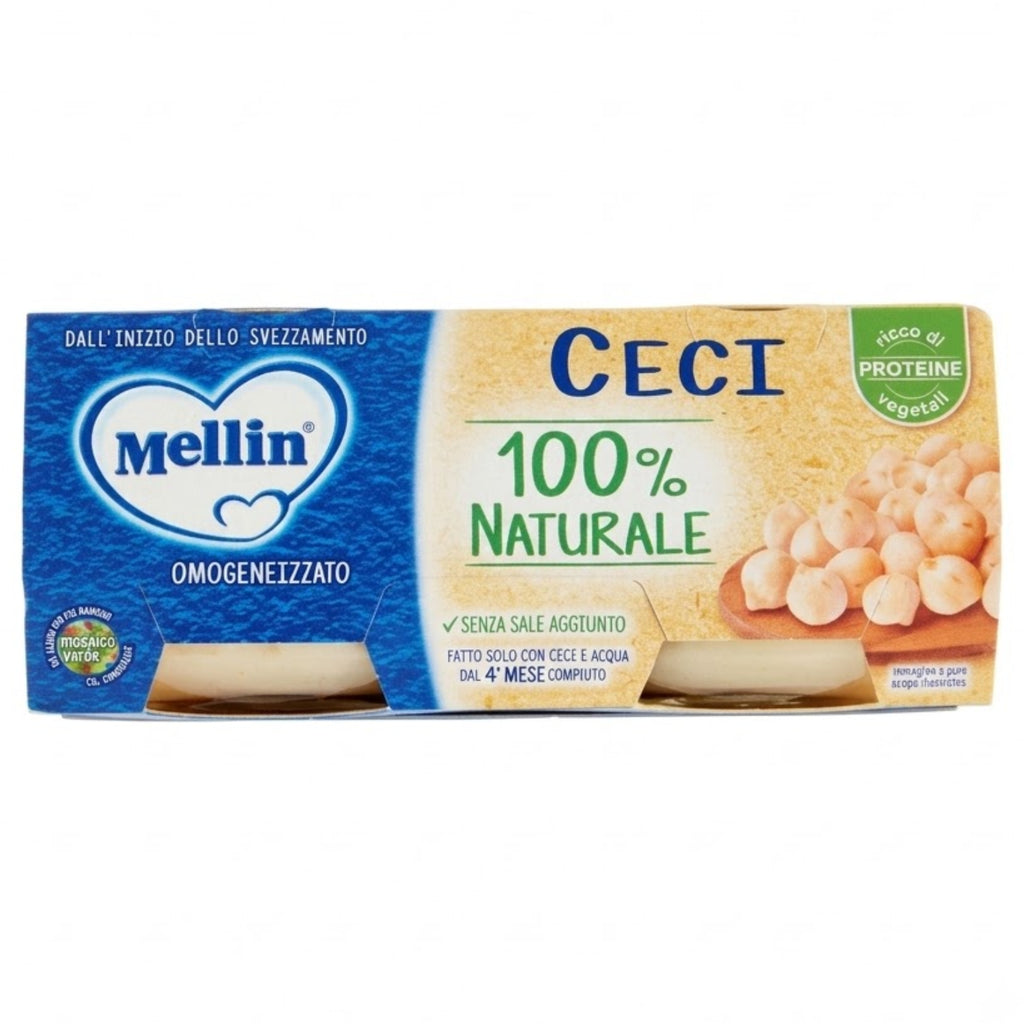 Mellin - Omogeneizzato Legumi Ceci: Confezione 2x80 gr