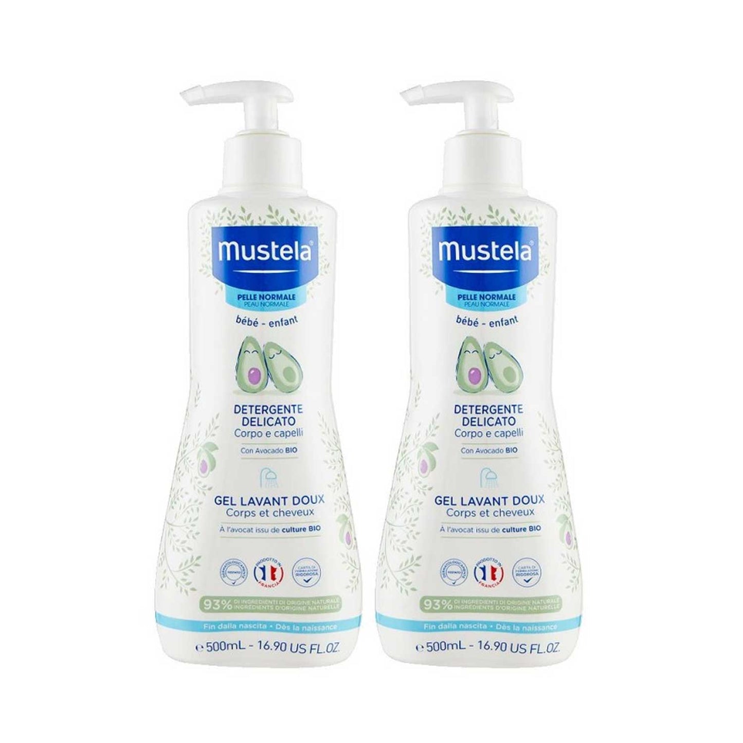Mustela - Bipack Detergente Delicato: Confezione 500 ML
