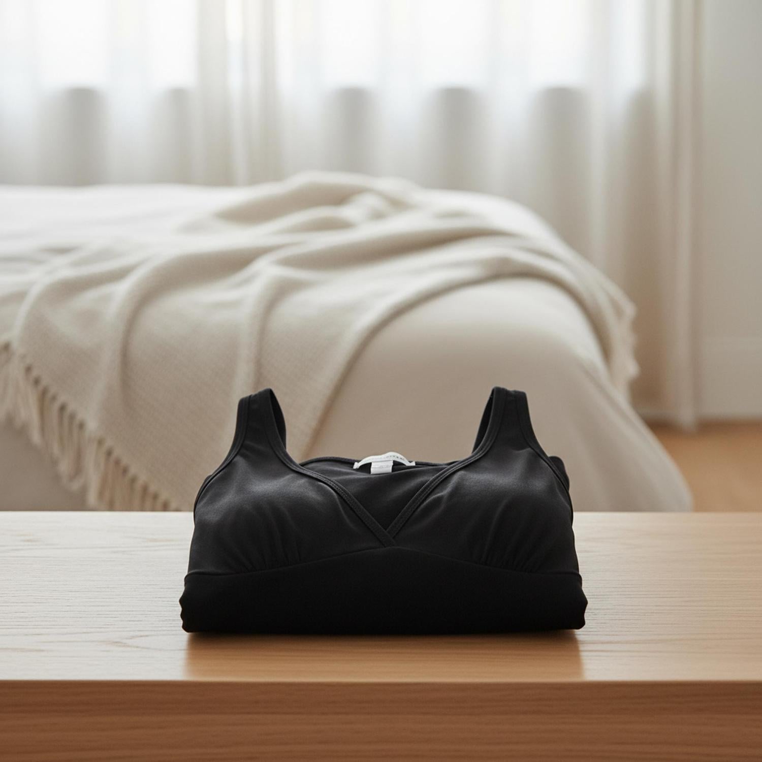 Mysanity - Canotta Gestante Ed Allattamento Bamboo Nero