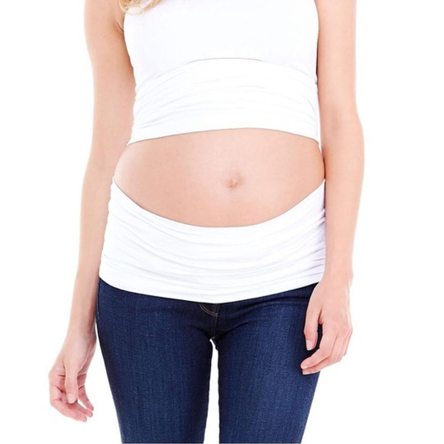 Mysanity - Fascia Pancia Gravidanza Fibra Tencel™ Bianco