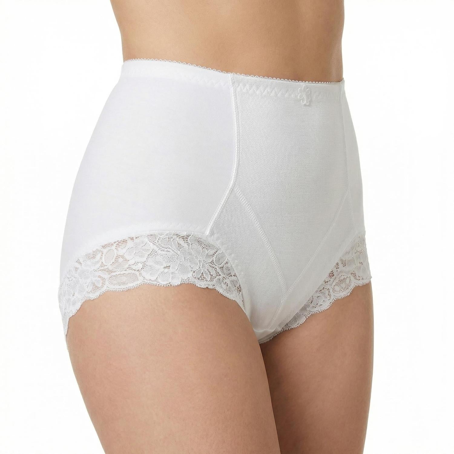 Mysanity - Guaina Post Parto Con Inserti In Pizzo Bianco
