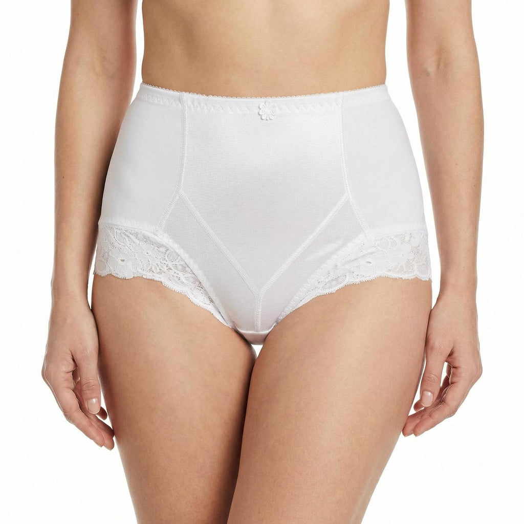 Mysanity - Guaina Post Parto Con Inserti In Pizzo Bianco