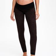Mysanity - Leggings Premaman Leo Tabacco Con Fascia Di Sostegno