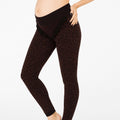 Mysanity - Leggings Premaman Leo Tabacco Con Fascia Di Sostegno