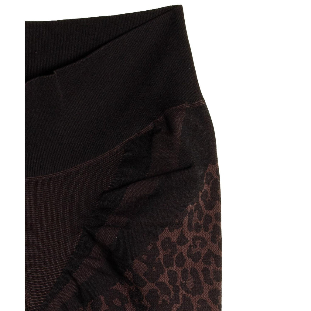Mysanity - Leggings Premaman Leo Tabacco Con Fascia Di Sostegno