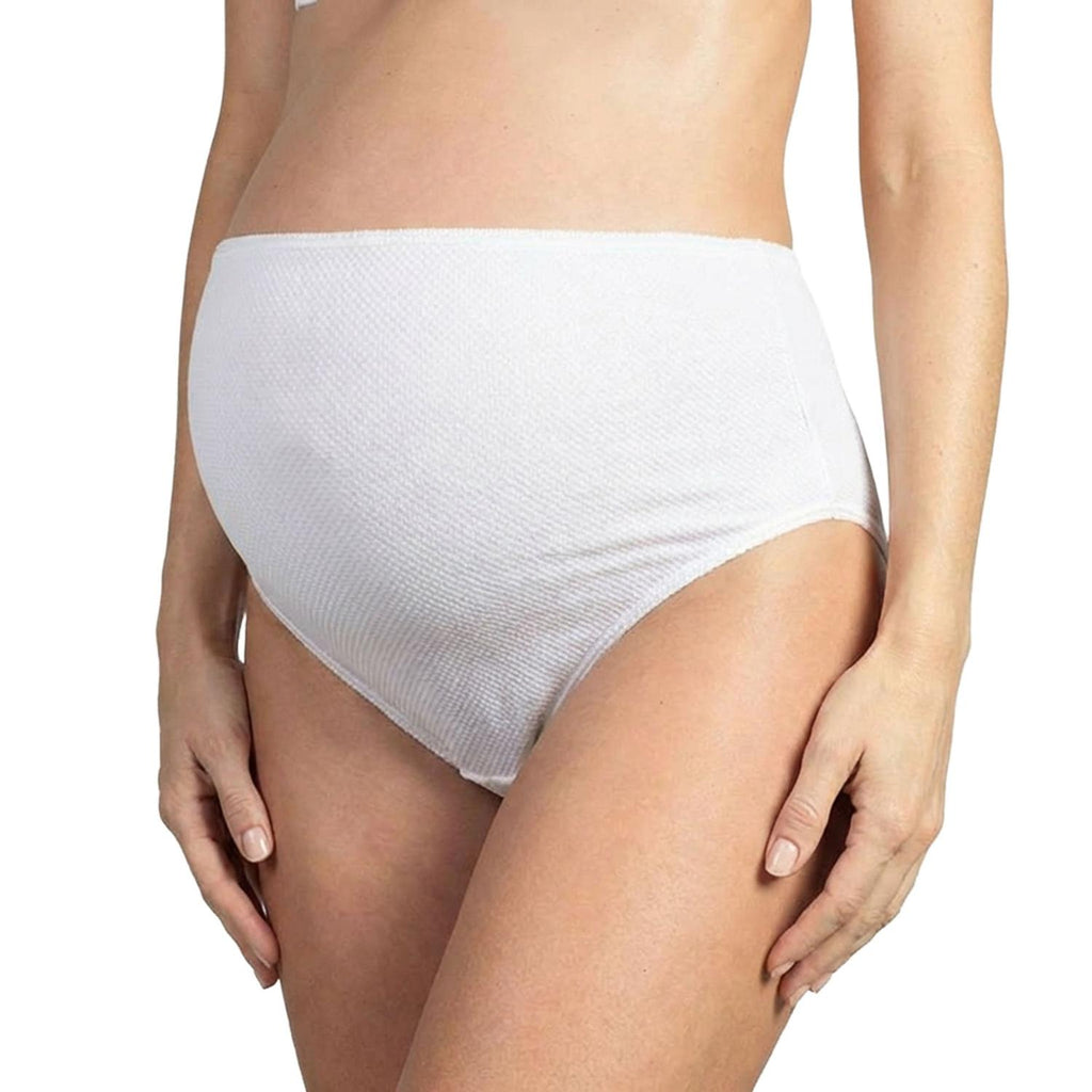 Mysanity - Mutanda Gestante in Cotone Piquet Bianco