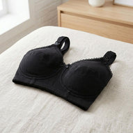 Mysanity - Reggiseno Allattamento Cotone Coppa B Nero