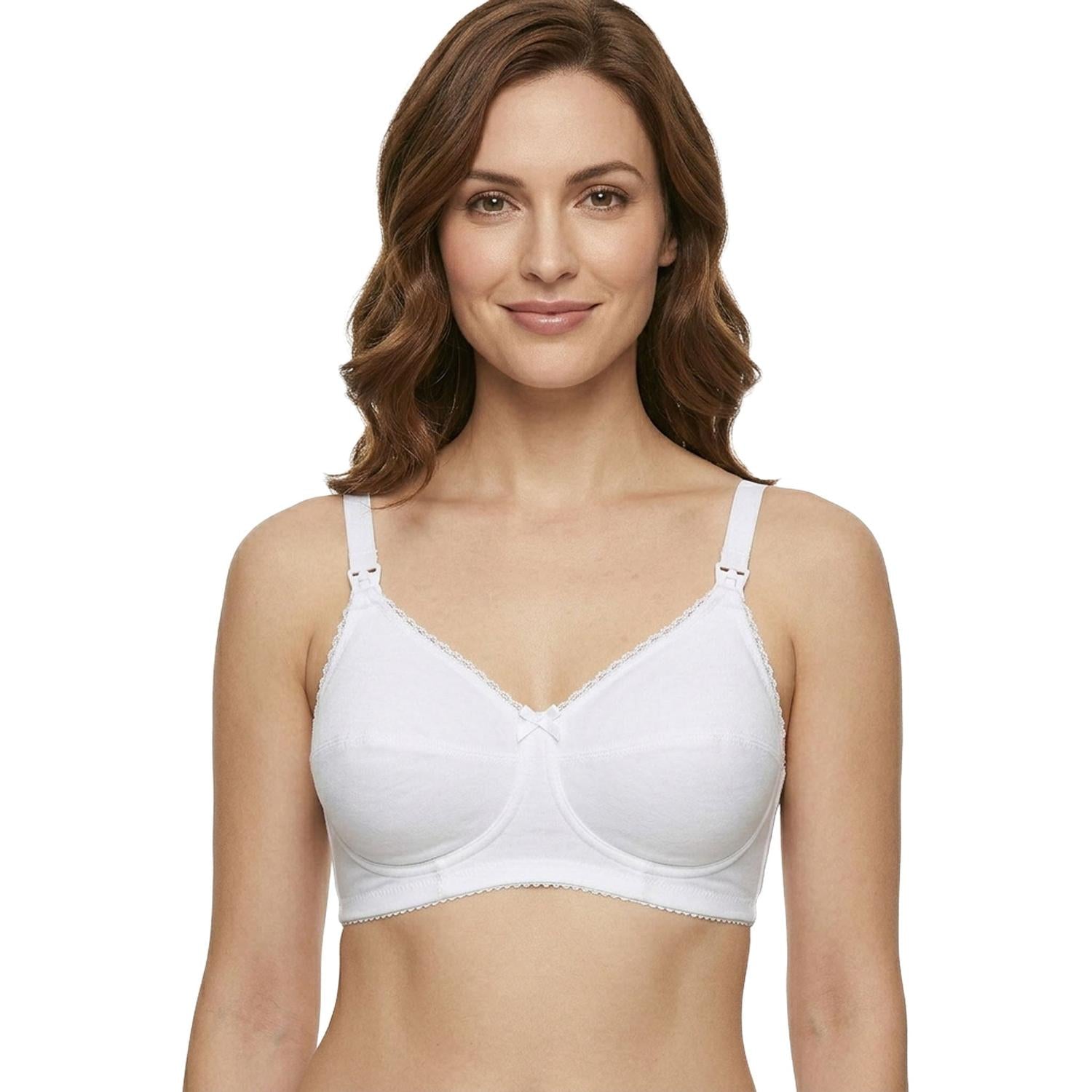 Mysanity - Reggiseno Allattamento Cotone Coppa C Bianco