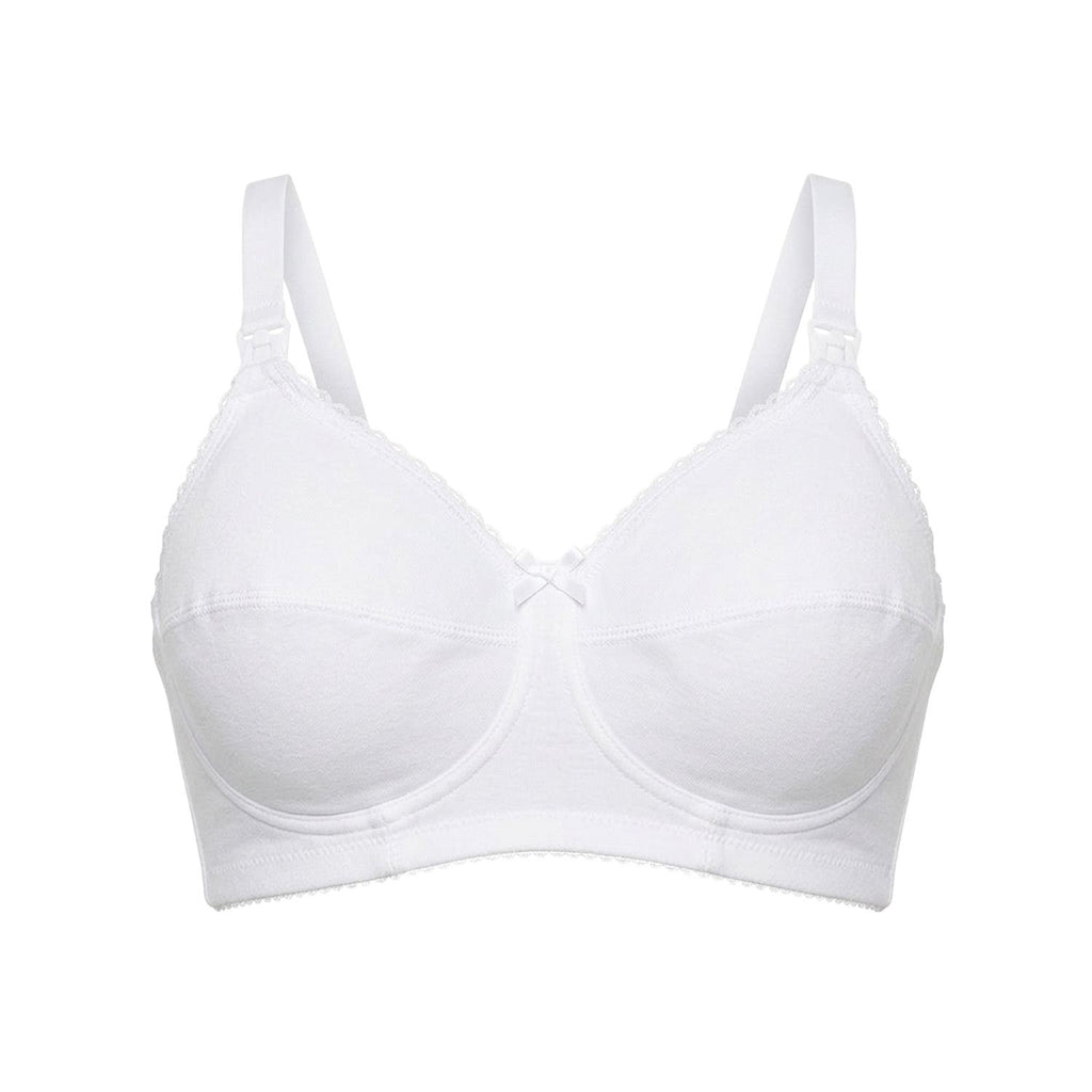 Mysanity - Reggiseno Allattamento Cotone Coppa D Bianco