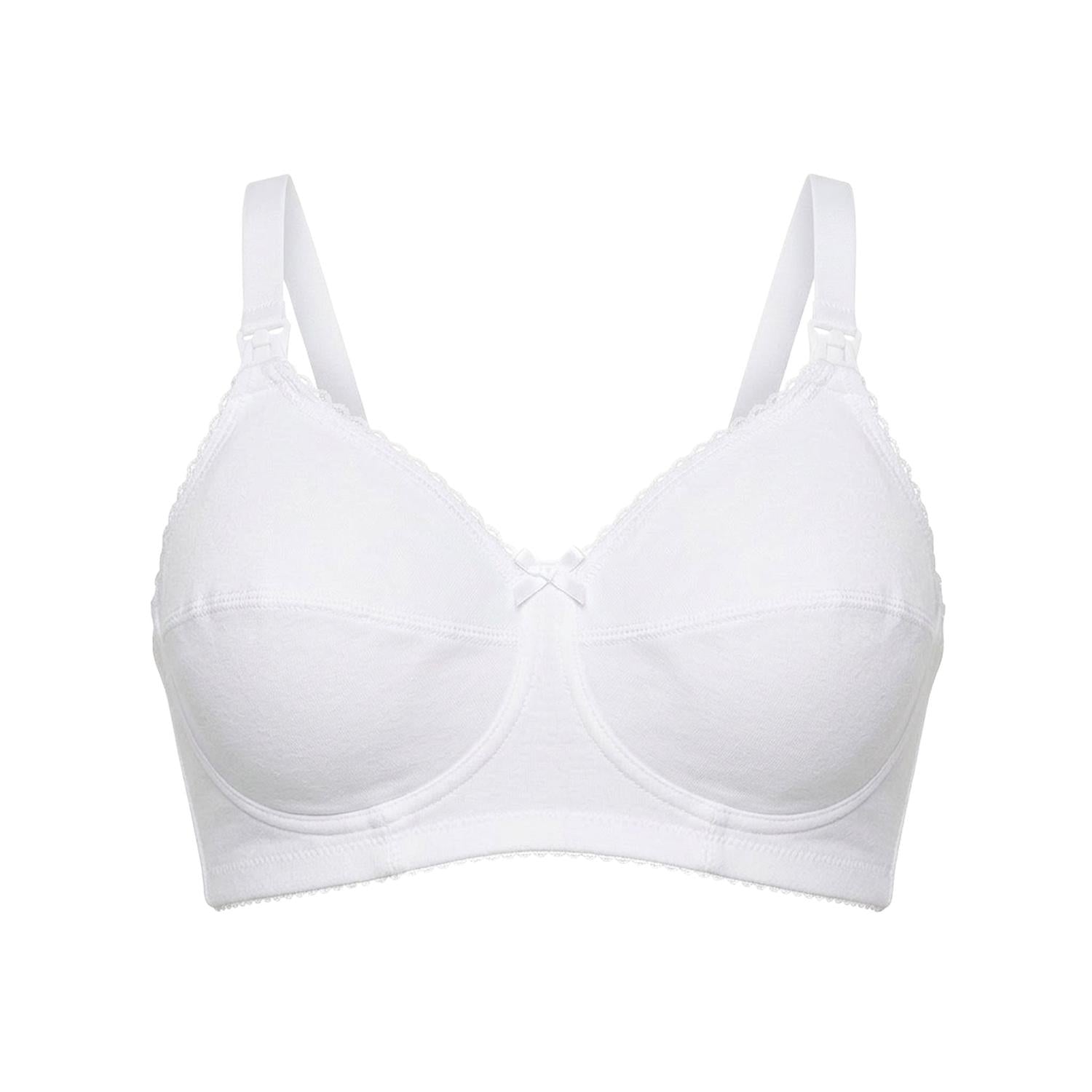 Mysanity - Reggiseno Allattamento Cotone Coppa D Bianco