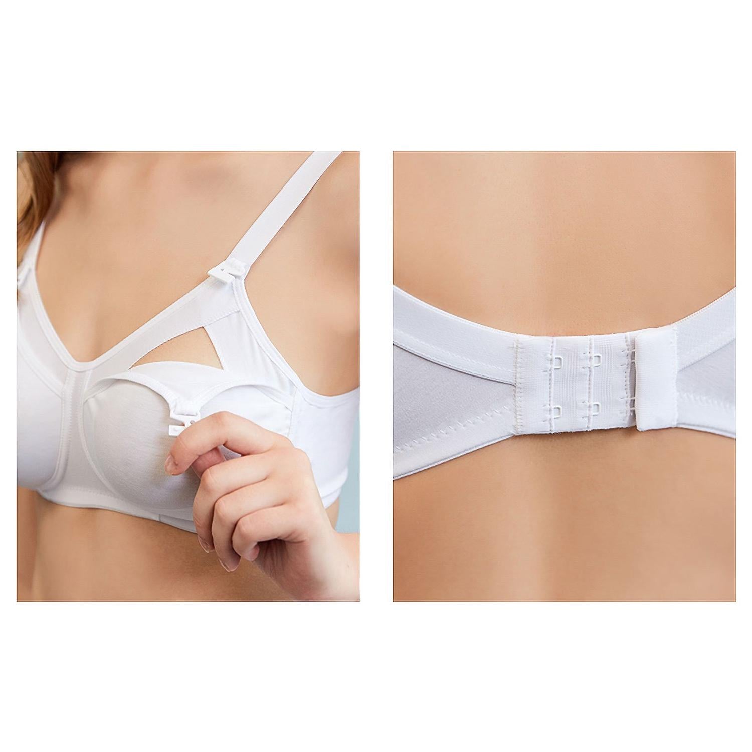 Mysanity - Reggiseno Allattamento Cotone Preformato Coppa C Bianco