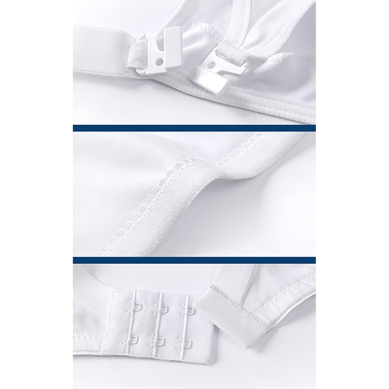 Mysanity - Reggiseno Allattamento Cotone Preformato Coppa C Bianco