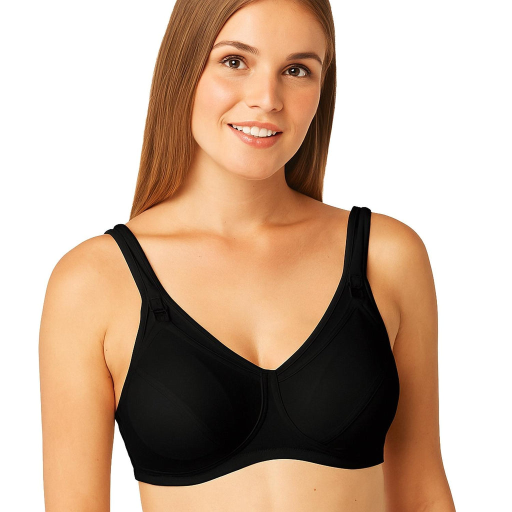 Mysanity - Reggiseno Allattamento Fibra Cava Coppa C Nero