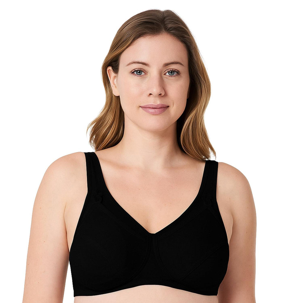 Mysanity - Reggiseno Allattamento Fibra Cava Coppa D Nero