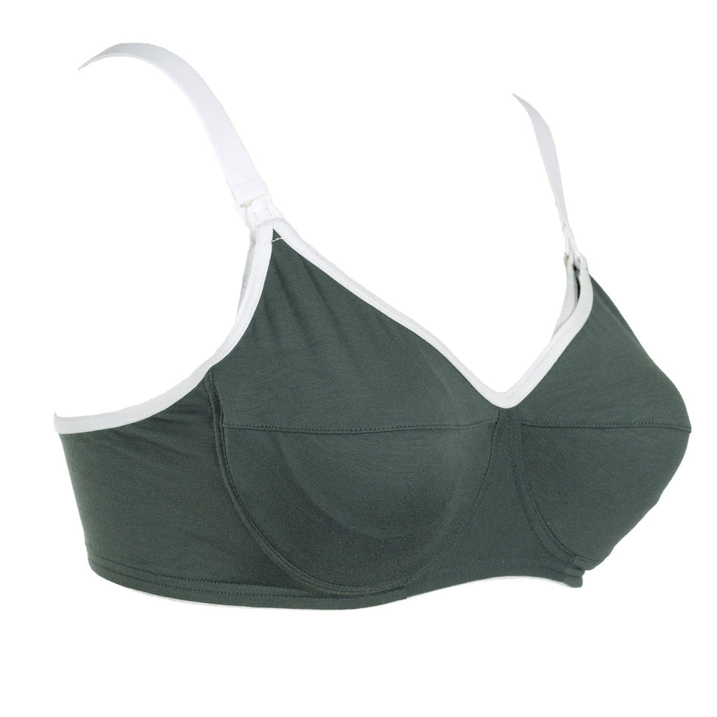 Mysanity - Reggiseno Allattamento Supporto Extra Coppa C Verde Felce