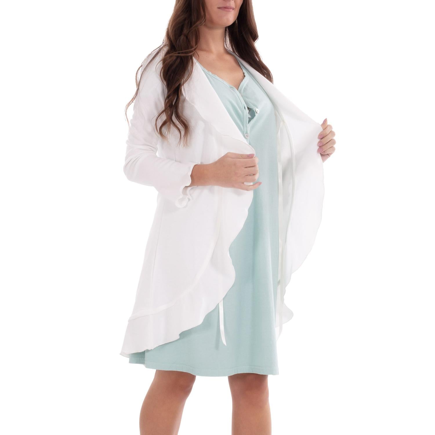 Mysanity - Vestaglia Parto Cotone Interlook Avorio